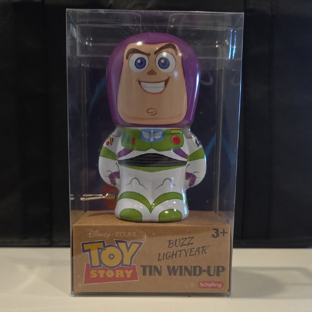 Disney Buzz Lightyear Tin Wind-Up Figure - Purple and Green